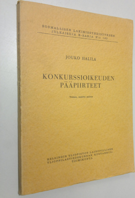 Jouko Halila : Konkurssioikeuden pääpiirteet