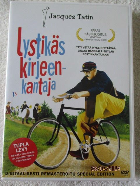 Jacques Tati LYSTIKÄS KIRJEENKANTAJA (2 x DVD)