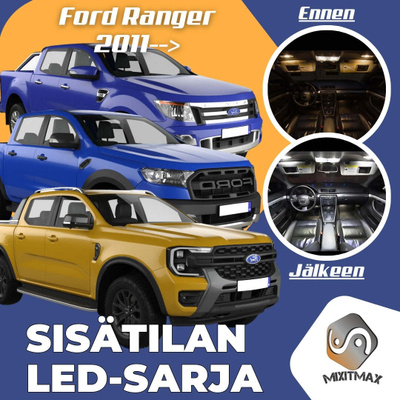 Ford Ranger (T6) Sisätilan LED-sarja 7-osainen