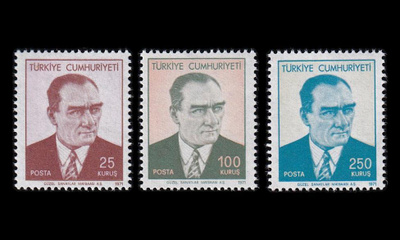 Turkki 2216-8 ** Käyttösarja Atatürk (1971)