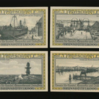 Saksa Notgeld 25, 50, 75 Pfg, 1 Mark, Brunsbüttelkoog 1922 - pikkukuva 1