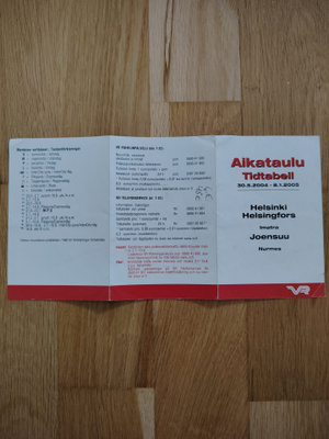 VR aikataulu 2004-2005