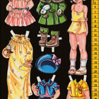 Paperinukke tyttö 1950-luku - pikkukuva 1