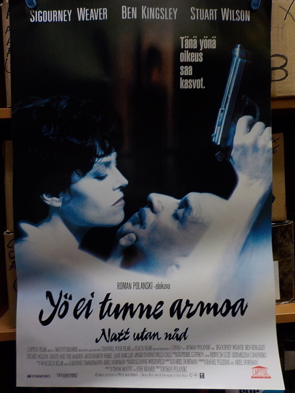 YÖ EI TUNNE ARMOA - DEATH AND THE MAIDEN ELOKUVAJULISTE