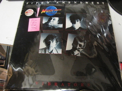 VIBRATORS - FIFTH AMENDMENT LP PUNAINEN VINYYLI EX+/EX