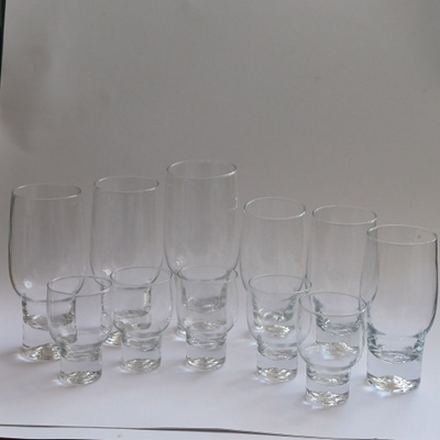 Mutteripohja juomalasisetti 11 kpl, Tapio Wirkkala, Iittala