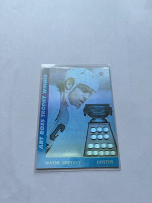 1991-92 Upper Deck Hologram Art Ross Trophy Wayne Gretzky