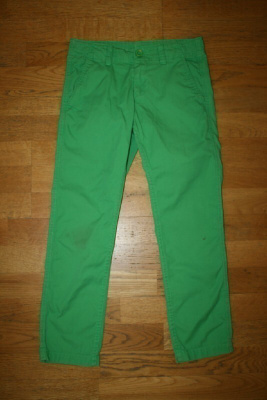 Benetton vihreät puuvillahousut / chinot M / 130