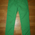 Benetton vihreät puuvillahousut / chinot M / 130 - pikkukuva 1