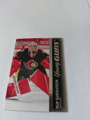 2021-22 Upper Deck #225 Filip Gustavsson YG RC