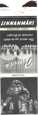 Linnanmäki- tikkuaskin pahvikansi