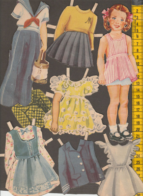 Paperinukke Marianna 1940-50-luku