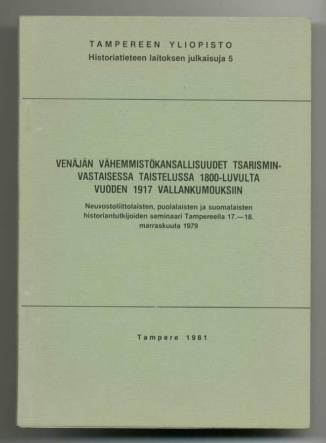 Venäjän vähemmistökansallisuudet tsarisminvastaisessa taiste
