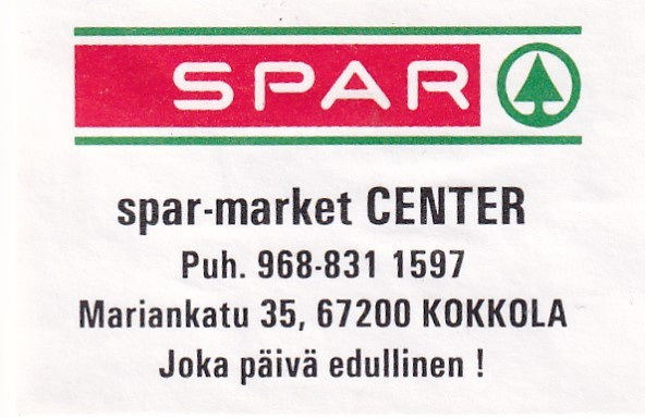 Kokkola, SPAR- market CENTER   6/9