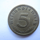Natsi-Saksa 5 Reichspfennig 1939 G - pikkukuva 2