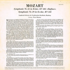 Mozart - Sinfoniat 35. ”Hafner” & 39 LP - pikkukuva 2