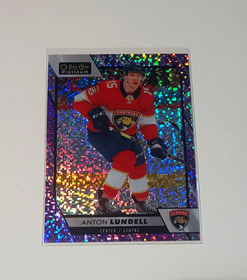 2023-24 OPC Platinum Violet Pixels #15 Anton Lundell