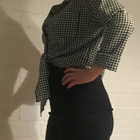 London musta/valkoinen ruudullinen paita/bolero M - pikkukuva 3