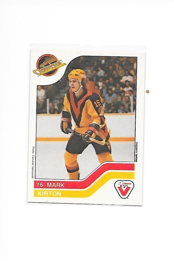1983-84 Vachon #109 Mark Kirton Vancouver Canucks