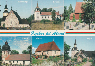 KIRKKOKORTTI - ÅLAND - KUUSI KIRKKOA - 2