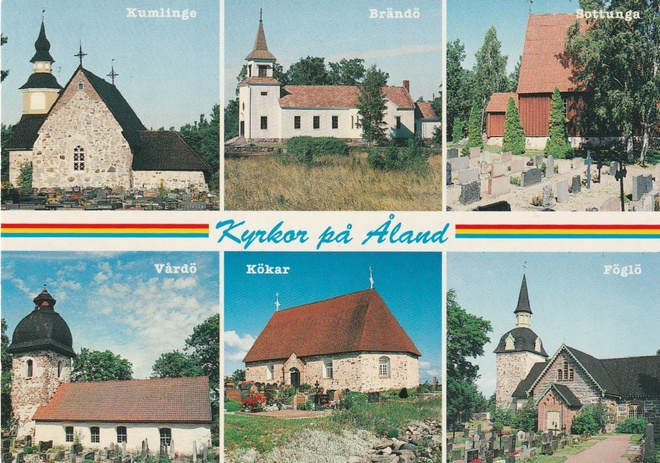KIRKKOKORTTI - ÅLAND - KUUSI KIRKKOA - 2