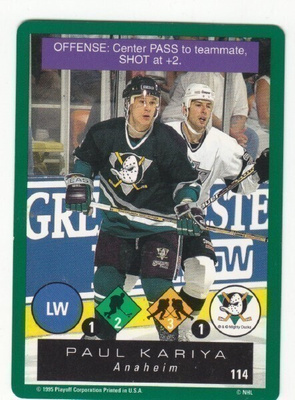 Paul Kariya One on one pelikortti