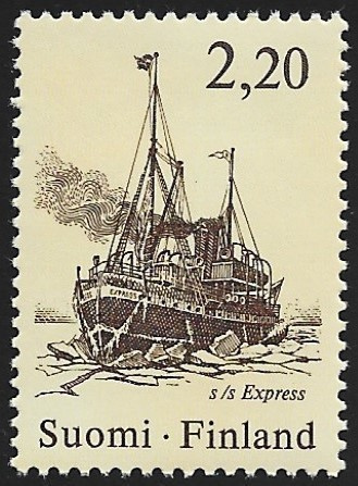 1986 FINLANDIA 88 s/s Express 2,20 mk ** LaPe 998