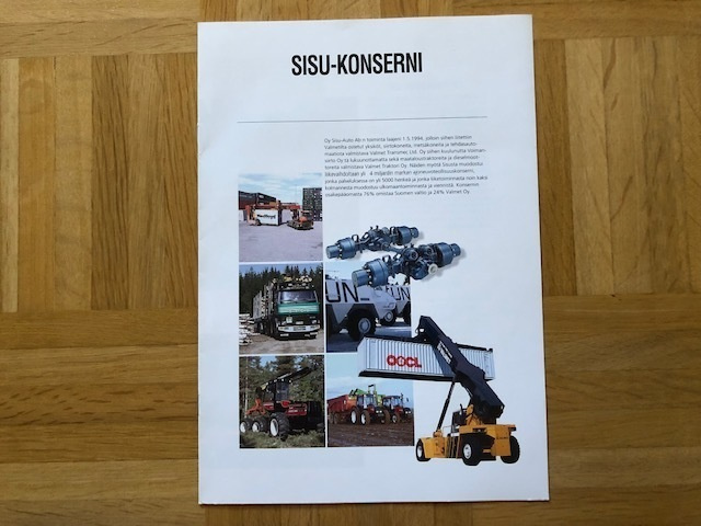 Esite Sisu konserni 1994, kuorma-auto