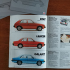 Mitsubishi- autoesitteet 4 kpl 1980-luku - pikkukuva 2