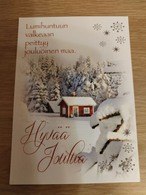 Joulu kortti,kulkematon.