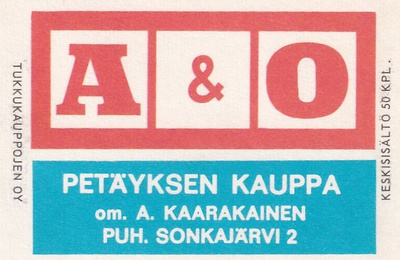 Sonkajärvi, Petäyksen Kauppa om, A. Kaarakainen A & O,  2/10