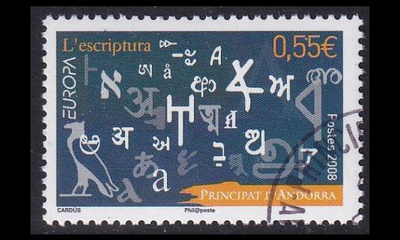 Andorra Fr 676 o Europa kirje (2008)