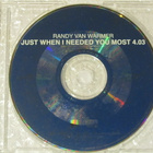 Randy Van Warmer•Just When I Needed You Most PROMO CD-Single - pikkukuva 1