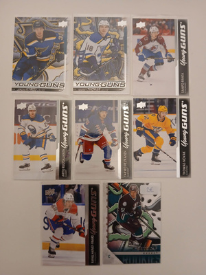 Upper Deck - Young Guns kortteja x 8kpl