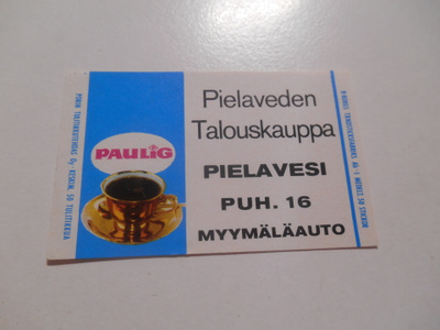 TT Etiketti Paulig Pielaveden Talouskauppa Pielavesi