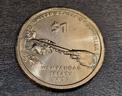 USA dollari wampanoag treaty  2011 P UNC