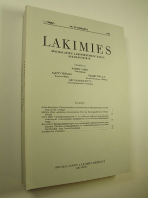 Raimo (toim.) Lahti : Lakimies, 89. vuosikerta (1991), nu...