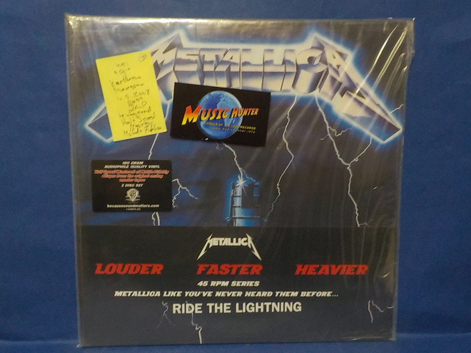 METALLICA - RIDE THE LIGHTNING UUSI U.S 2008 PRESS 2LP +