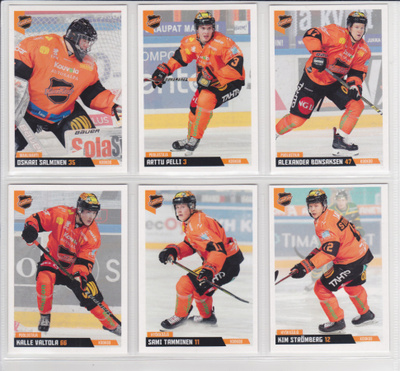 2019-20 Cardset Series 1 KooKoo Team Set 12 korttia (73-84)
