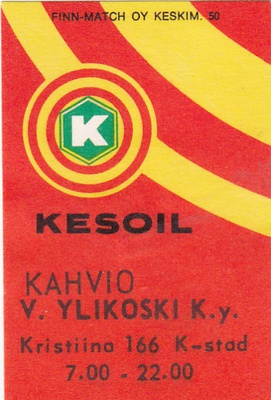KRISTIINA, Kahvio V. Ylikoski K.y. KESOIL    b585