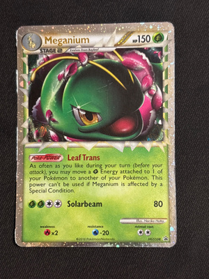 Meganium HGSS08 Black Star Promo Prime
