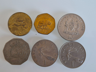 Tansania	kolikoita	eri arvoja shillings    (14563)