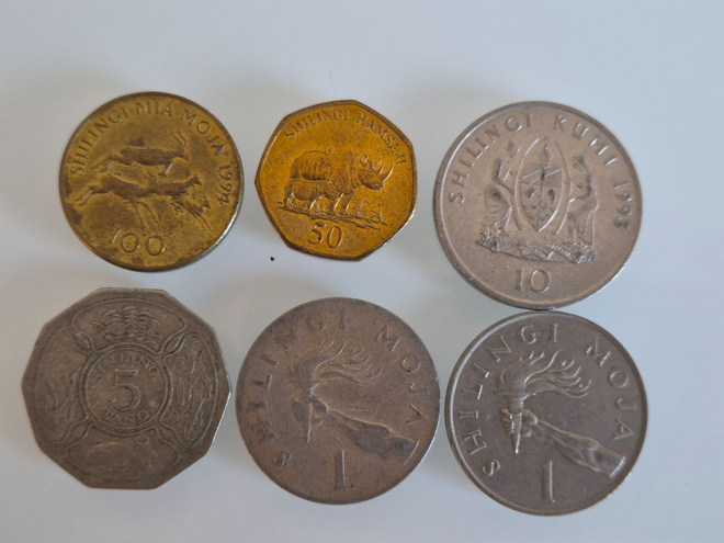 Tansania	kolikoita	eri arvoja shillings    (14563)
