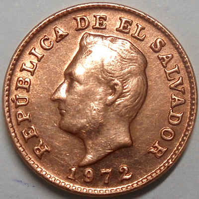 El Salvador. 1 centavo 1972.