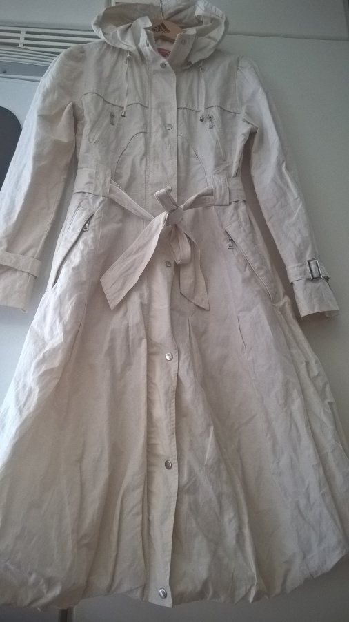 René Derhy vaalea Takki / Trench-coat / Trenssi - koko S