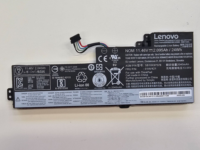 Kannettavan sisäinen akku Thinkpad T470 / T480