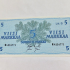 5 mk 1963 Litt B N-sarja PAKKASILEÄ - pikkukuva 1