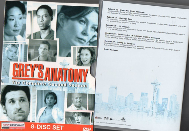 Greyn Anatomia Kausi 2 Complete	(23 148)	k	-FI-	DVD	(4slim+p