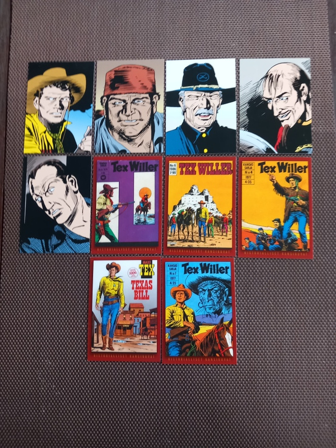 Tex Willer Panini sarjan kuvat 0,75 kpl