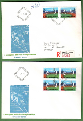 FDC-2 kpl EM-kisat 1971 (116)